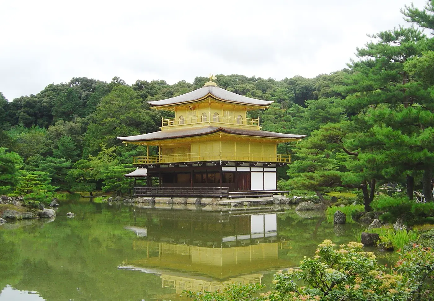The Golden Pavilion of Kinkaku-ji in Kyoto